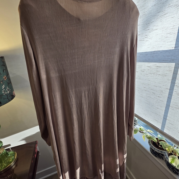 Mauve Midi Cardigan And Sheath Dress Occassion Office Size 22 - Picture 6 of 8